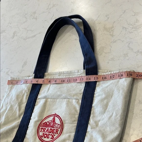 Trader Joe's Canvas Reusable Shopping Tote Bag - Picture 6 of 7
